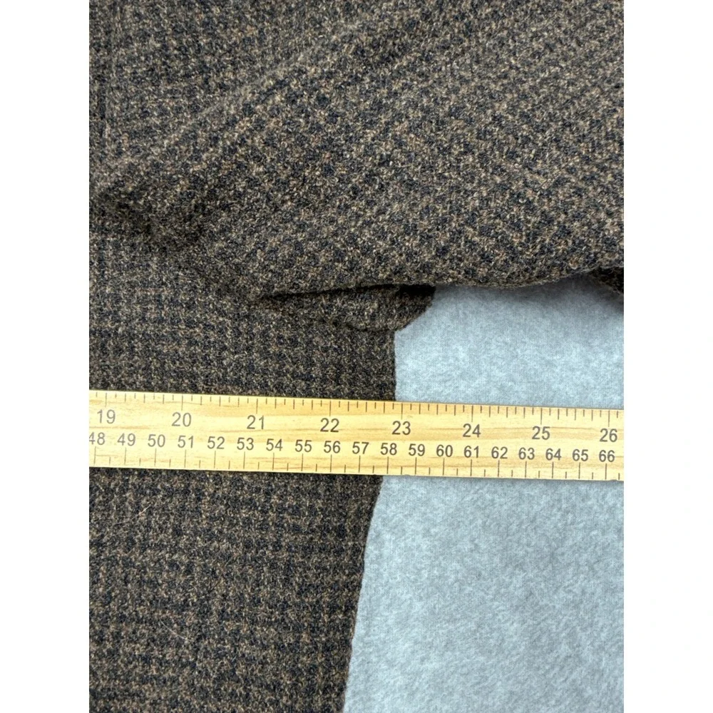 Arnold Brant Sport Coat Men 48 Brown Wool Blend Italian Fabric Blazer Academia